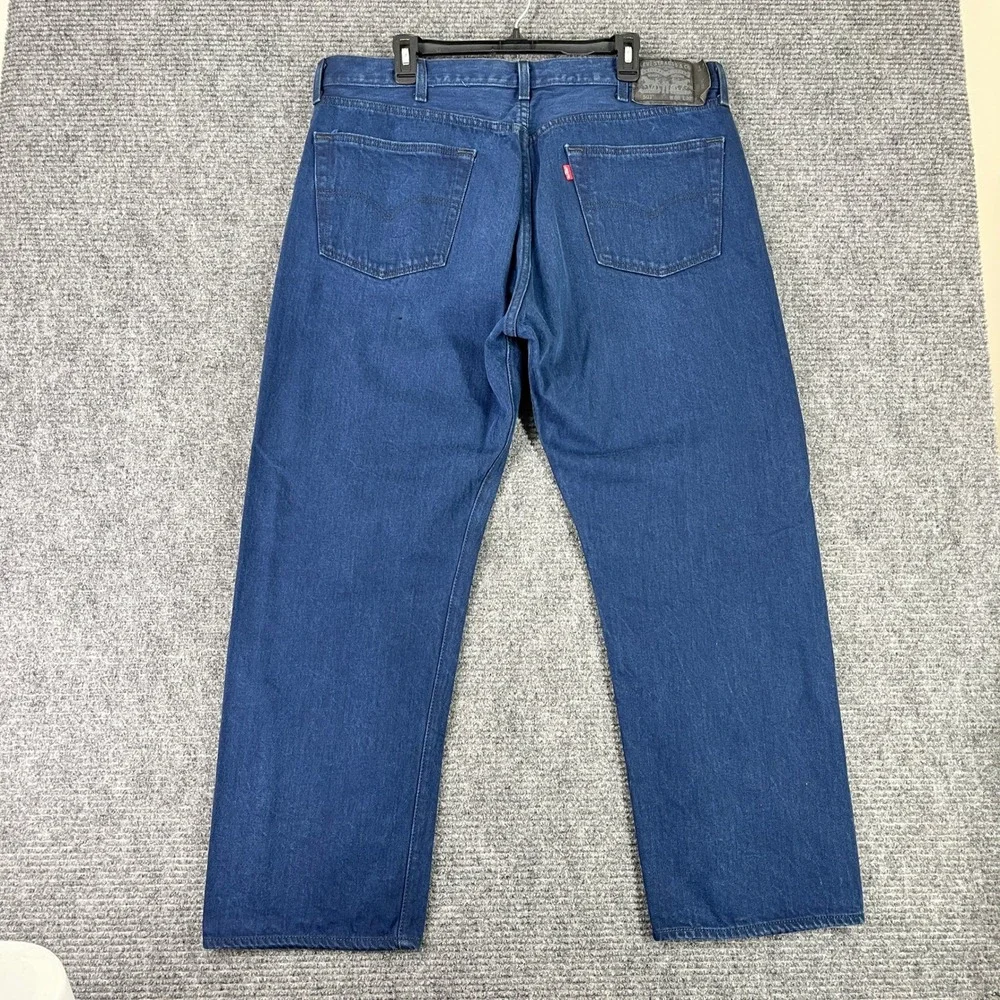 Levis 501 Original Fit Jeans Mens 40x29 Blue‎ Button Fly Straight Leg Everyday
